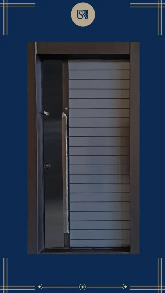 درب ضدسرقت مدرن MDF طوسی